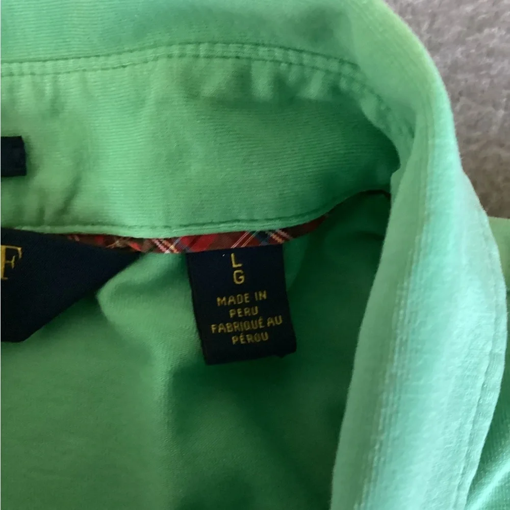 Polo Golf Ralph Lauren stretch Lisle-mint green-SZ L
Length 29.5”
Pit to pit 21” - Picture 4 of 6